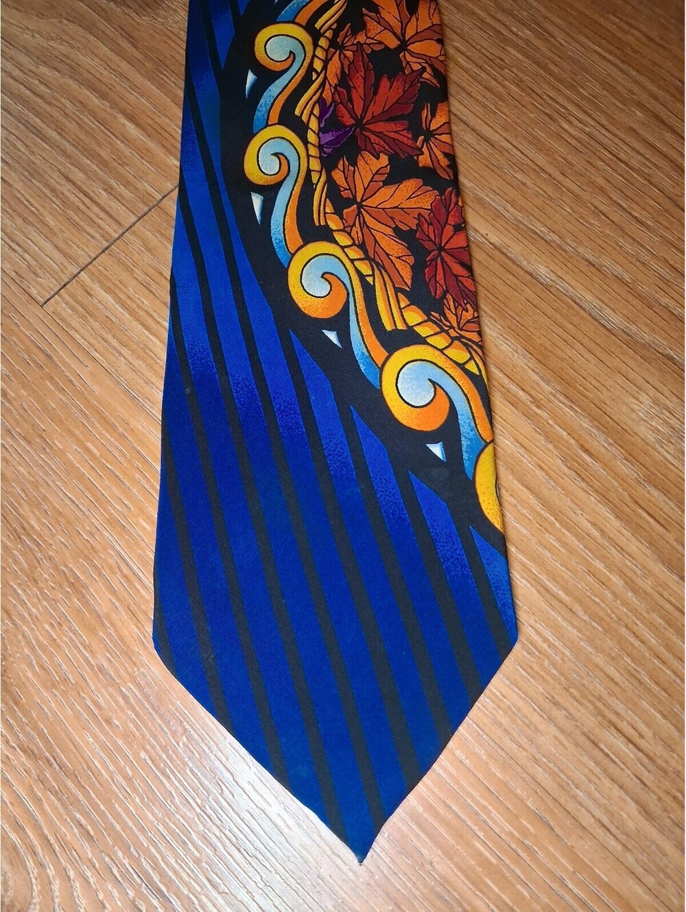 VINTAGE Rush Limbaugh Silk Tie Multicolor Wide Long Handmade
